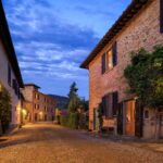 Delle strade di un borgo vicino Milano