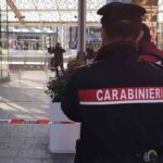 I carabinieri sul luogo dell'aggressione