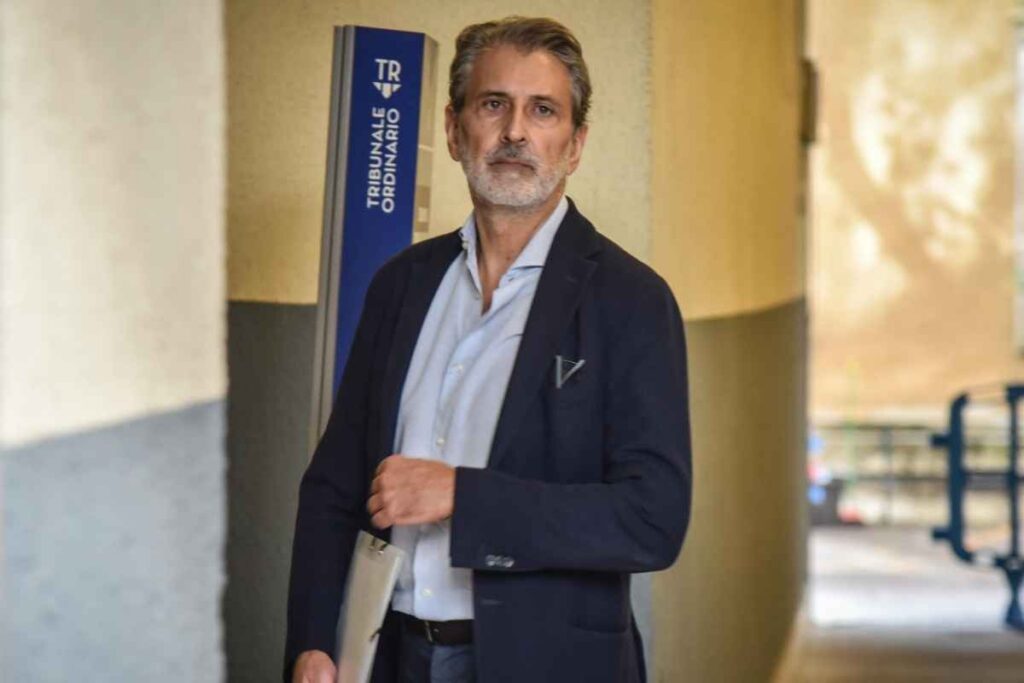 Giancarlo Tancredi in Tribunale a Milano