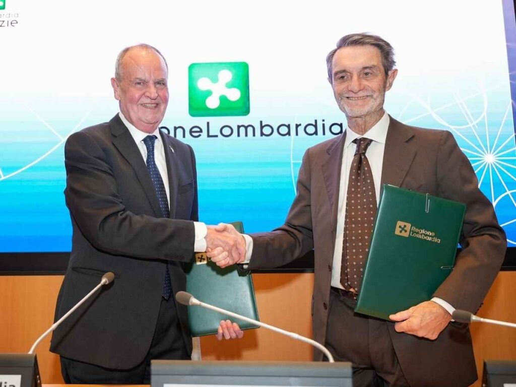 Il Ministro Calderoli e il governatore Fontana