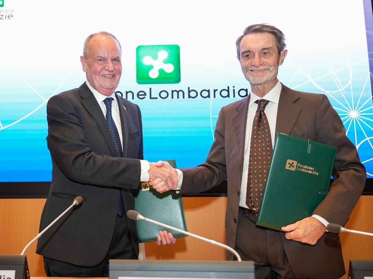 Il Ministro Calderoli e il governatore Fontana