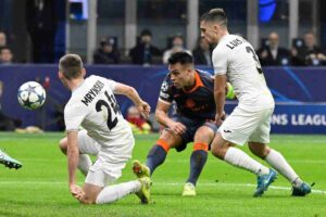 Il gol di Lautaro Martinez con il Kairat