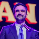 Il sindaco di New York in primo piano