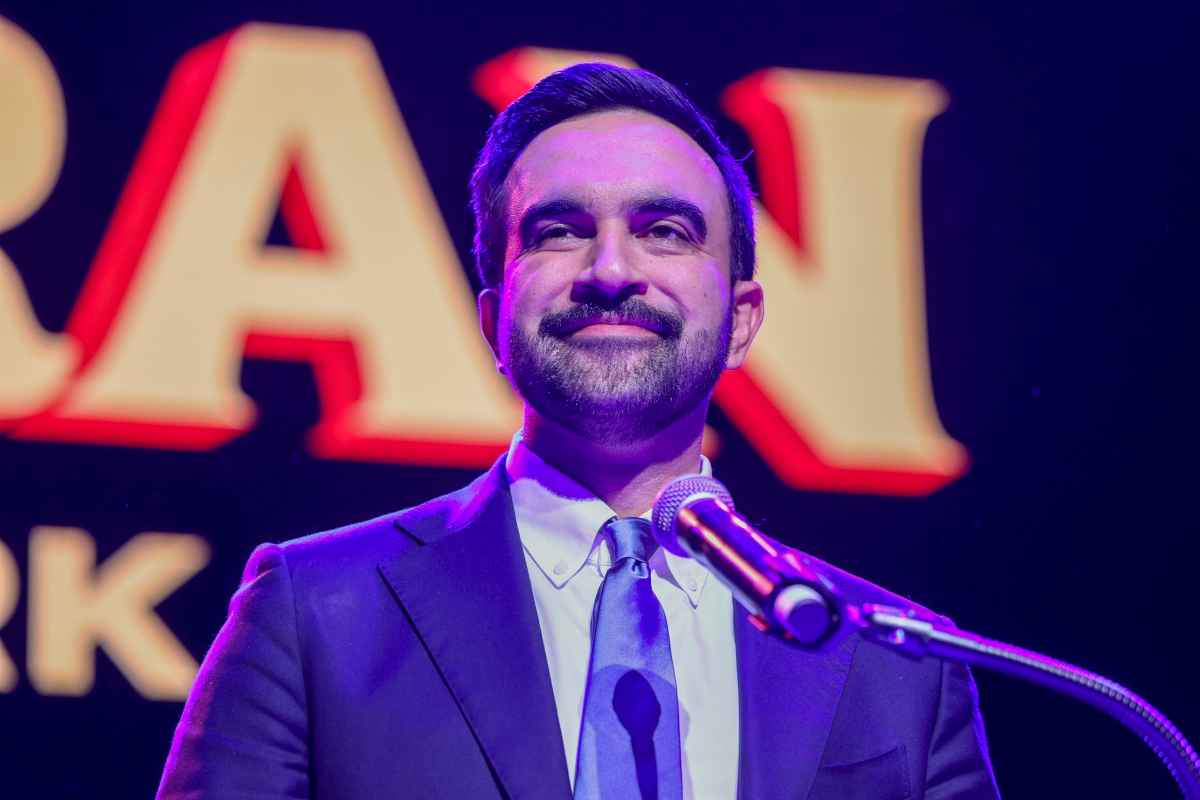 Il sindaco di New York in primo piano