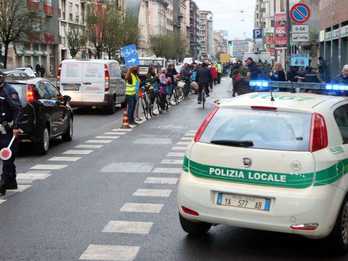 Pista ciclabile Milano, una protesta