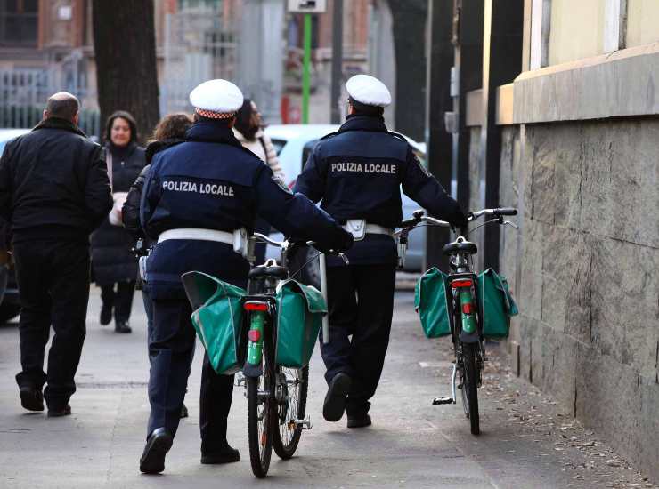 La polizia locale in azione