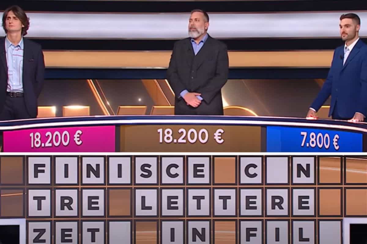 momento della manche finale de la ruota dei campioni