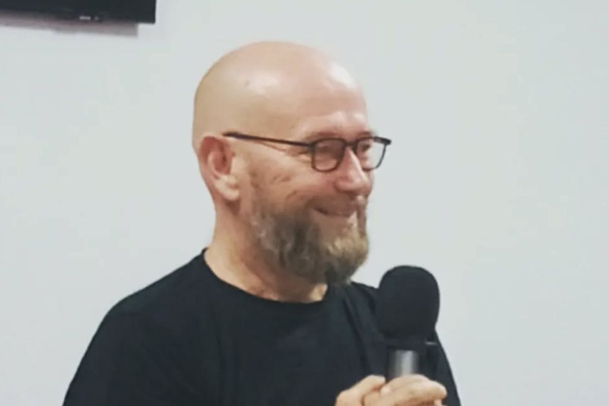 Chicco Sfondrini primo piano del 2022 durante una lezione