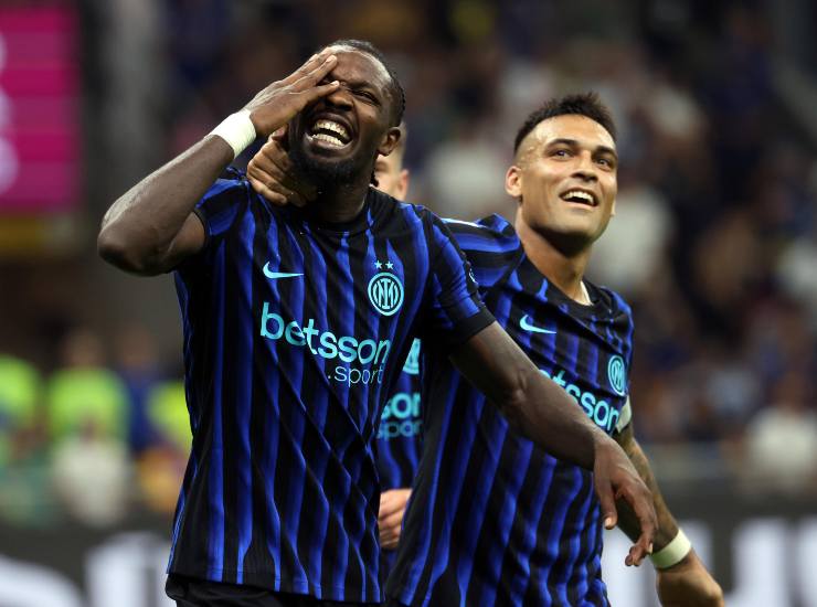 Thuram insieme a Lautaro