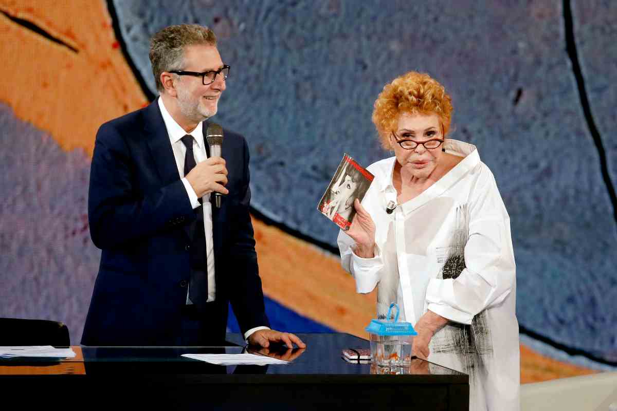 Ornella Vanoni durante un incontro con Fazio