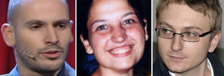 Andrea Sempio, Chiara Poggi e Alberto Stasi in una foto di qualche anno fa