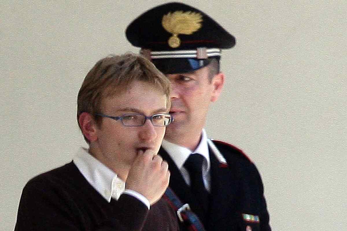 Alberto Stasi durante il processo per il delitto di Chiara Poggi, sua ex fidanzata