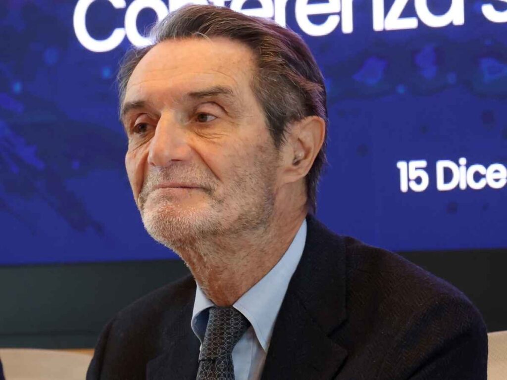 Il governatore della Lombardia Attilio Fontana