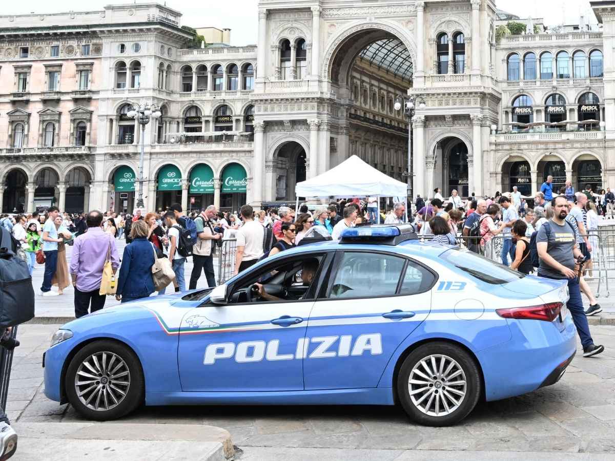 La polizia a Milano