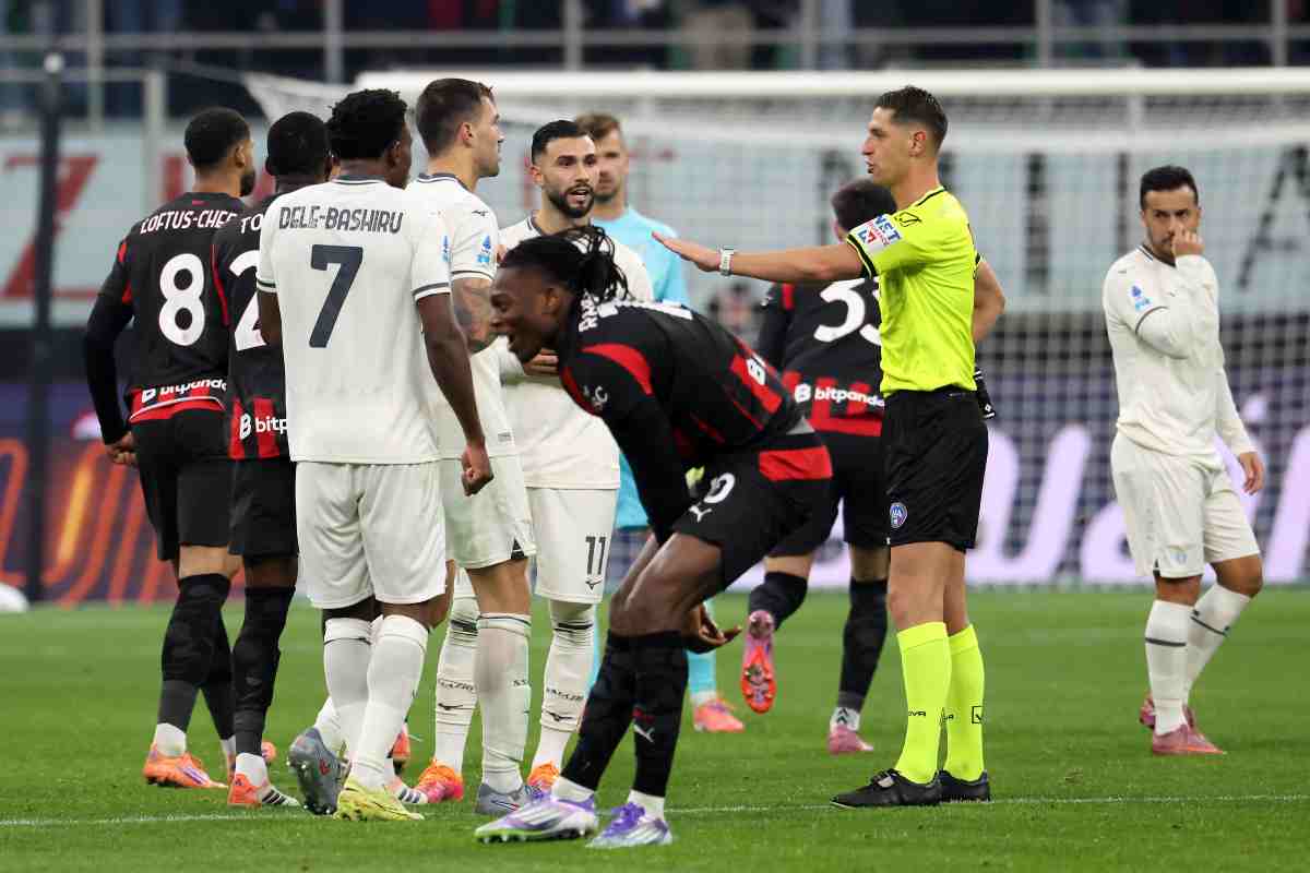 Un momento di Milan-Lazio