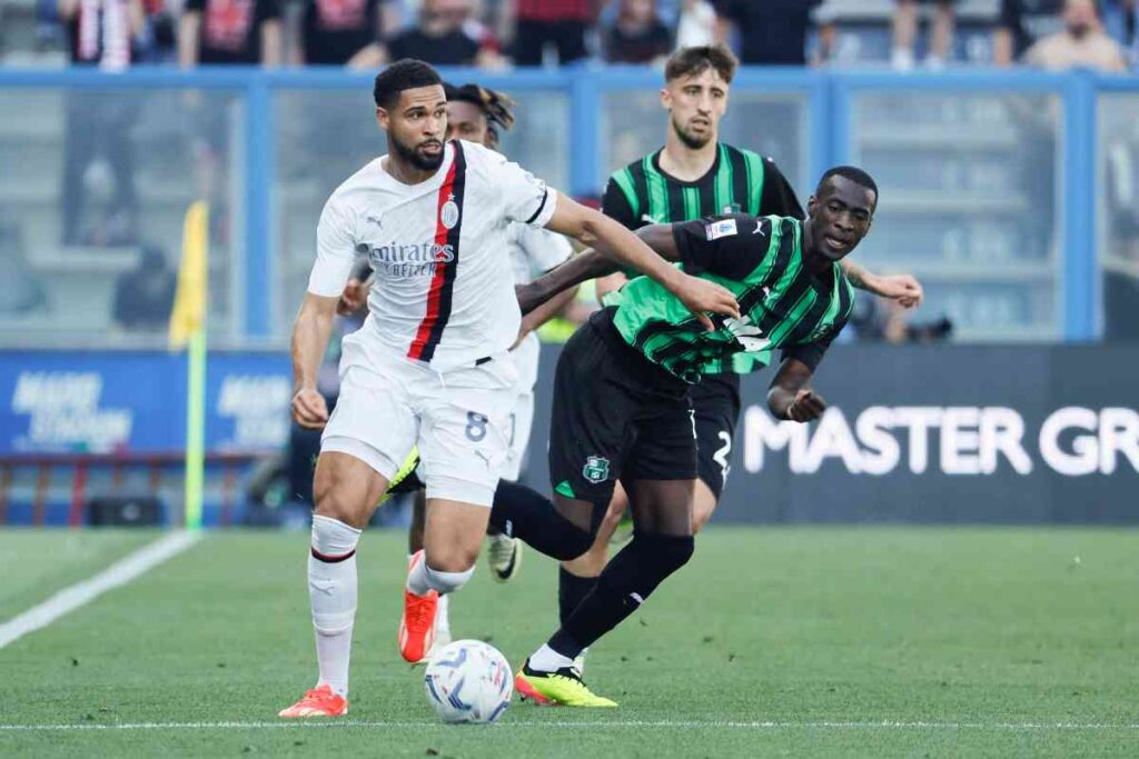 Un momento dell'ultimo Milan-Sassuolo