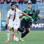Un momento dell'ultimo Milan-Sassuolo