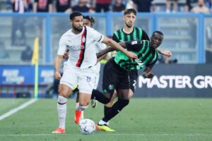Un momento dell'ultimo Milan-Sassuolo