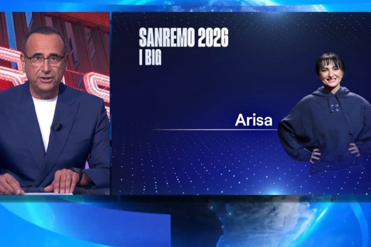 annuncio big Sanremo 2026, annuncio Arisa