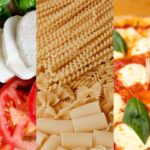 basilico, mozzarella, pomodoro, pasta e pizza napoletana