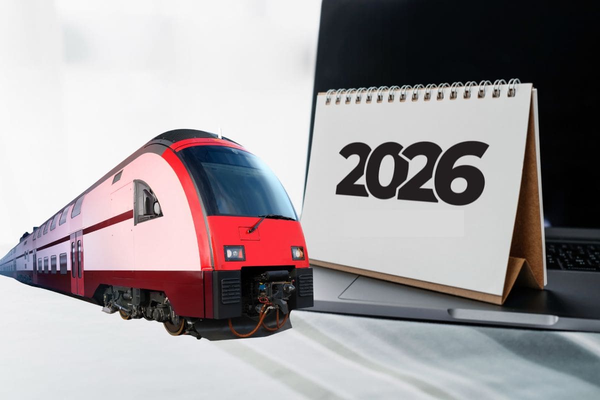 calendario 2026 con treno