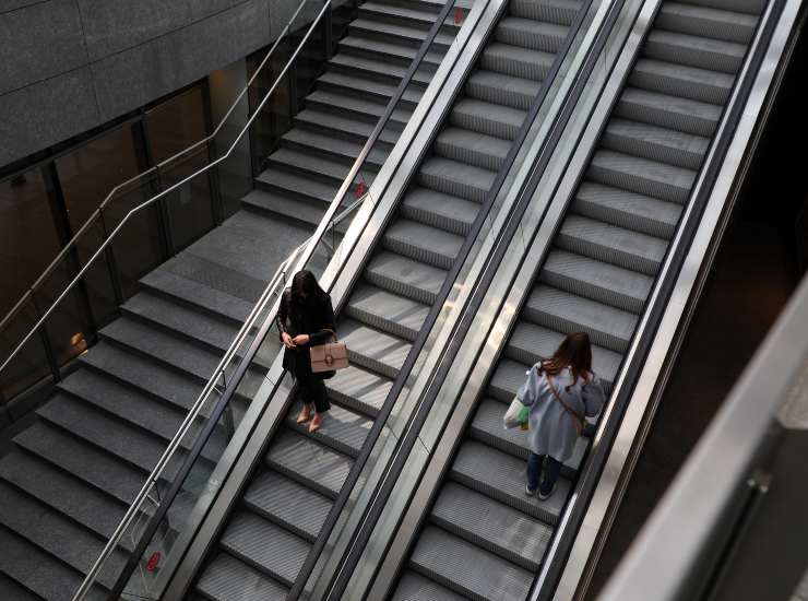 Scale mobili in azione