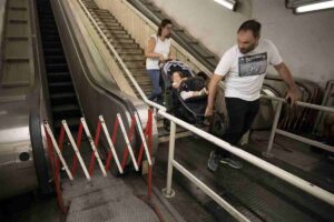 Scale mobili in azione