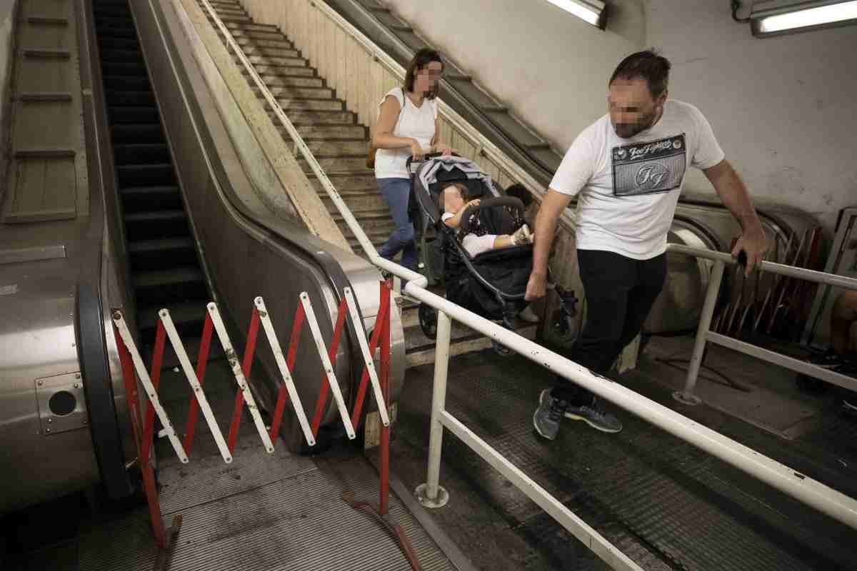 Scale mobili in azione