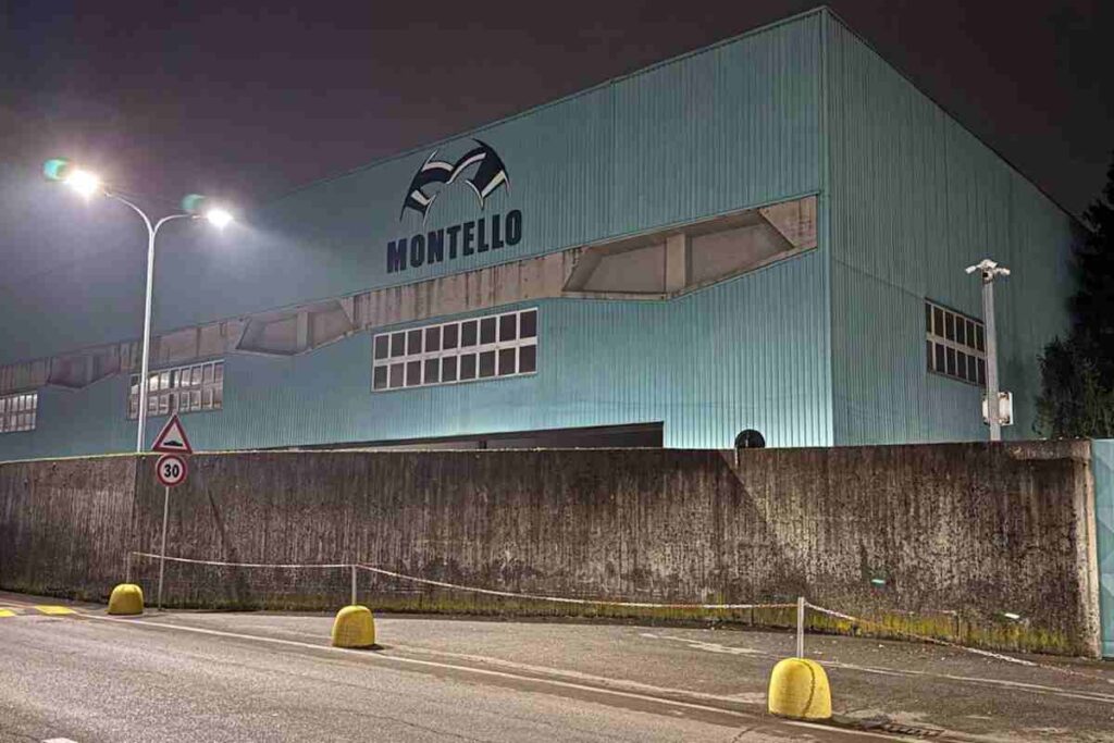 La fabbrica della Montello vista da fuori