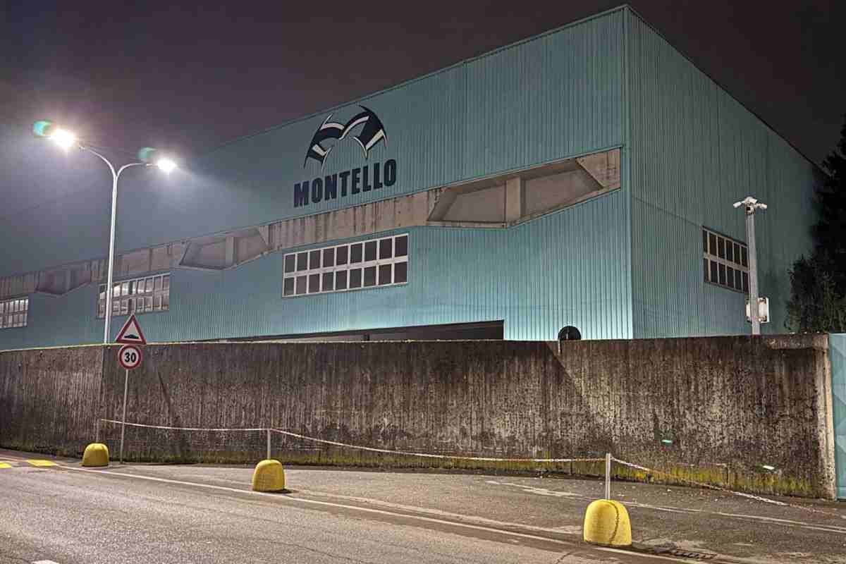 La fabbrica della Montello vista da fuori