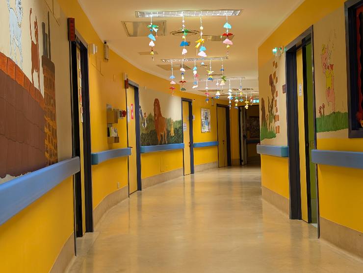 L'interno di un reparto del San Raffaele di Milano