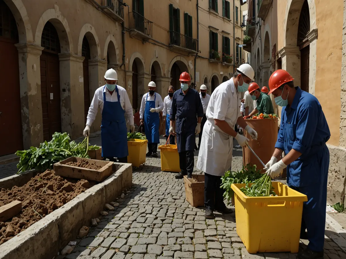 Inizio dei Lavori di Rifacimento dei Marciapiedi in Via XXV Aprile a Sant'Agata